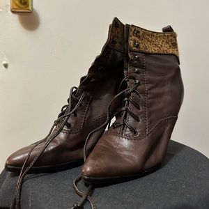 SBWE Leather Heeled Boots